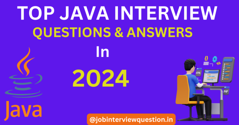 Java interview questions for 3 years experience in 2024